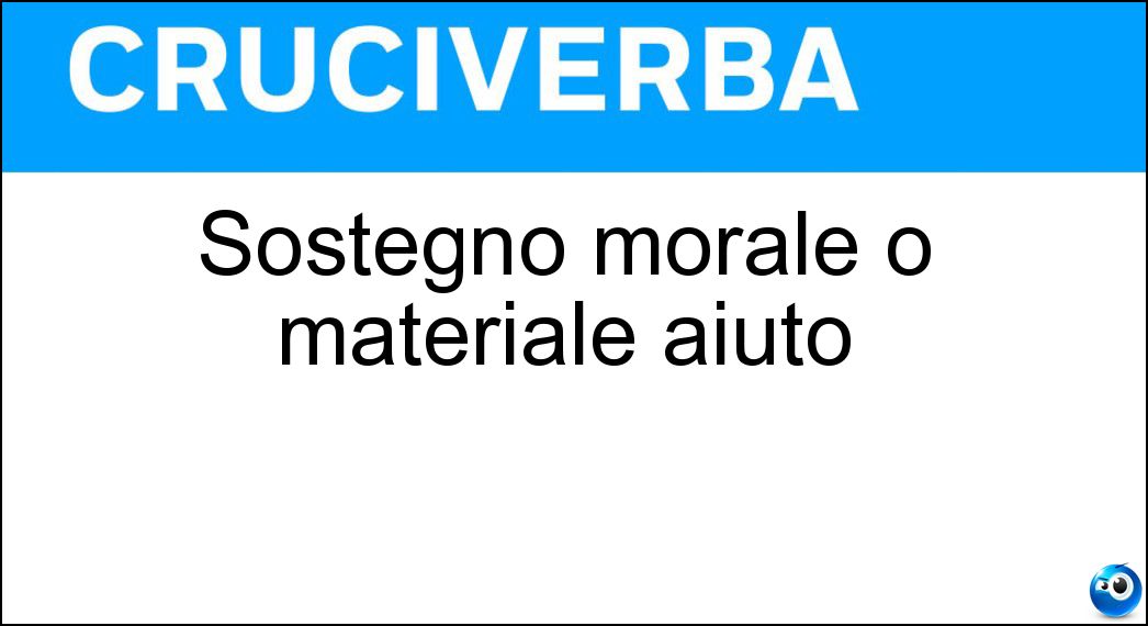 sostegno morale