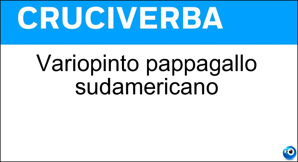 Variopinto pappagallo sudamericano Soluzione Variopinto pappagallo sudamericano - Ara