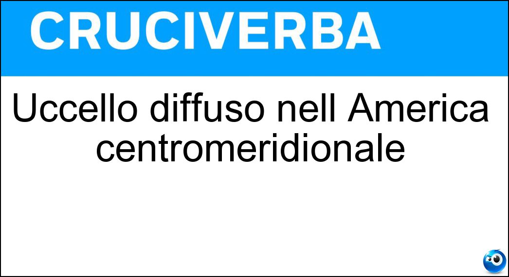 Uccello diffuso nell America centromeridionale Soluzione Uccello diffuso nell America centromeridionale - Ani