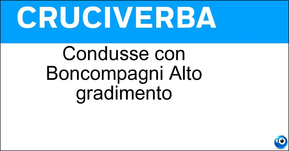 Condusse con Boncompagni Alto gradimento Soluzione Condusse con Boncompagni Alto gradimento - Arbore