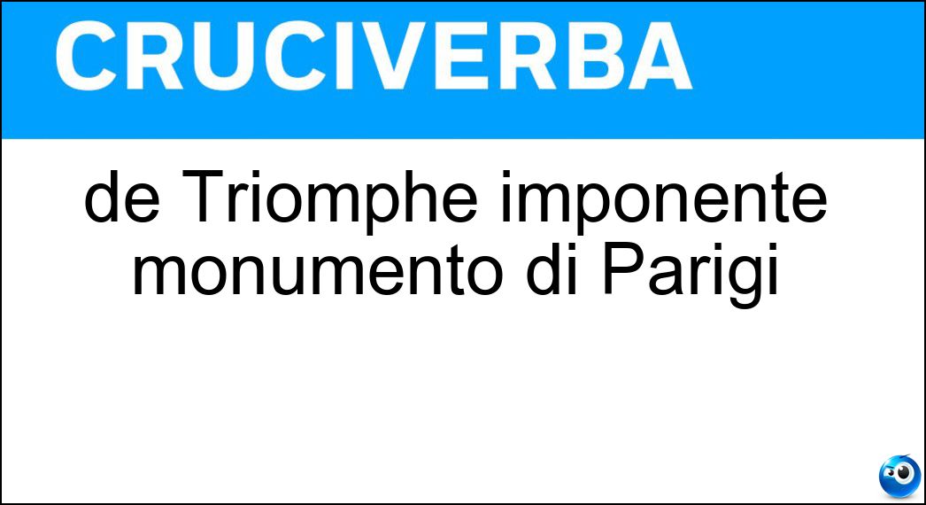 triomphe imponente