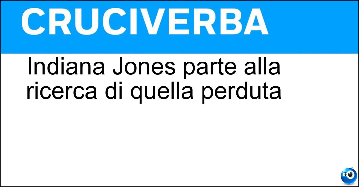 Soluzione Indiana Jones parte alla ricerca di quella perduta - Arca