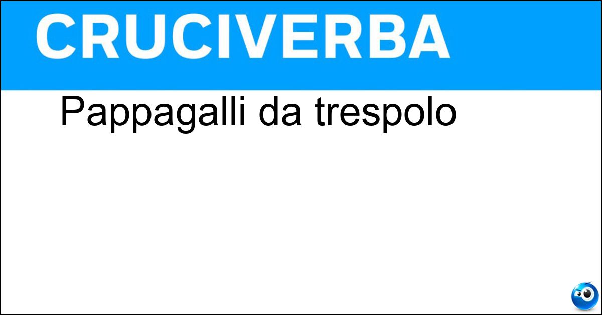 Soluzione Pappagalli da trespolo - Are
