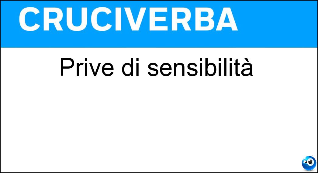 prive sensibilità