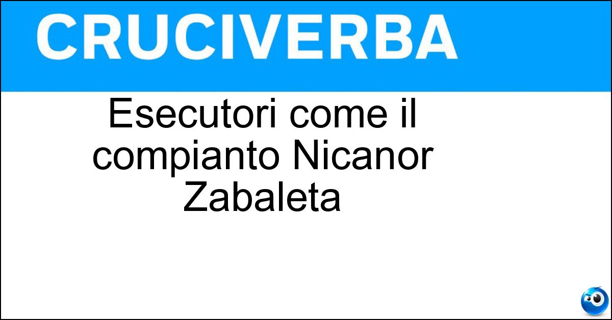 Esecutori come il compianto Nicanor Zabaleta Soluzione Esecutori come il compianto Nicanor Zabaleta - Arpisti