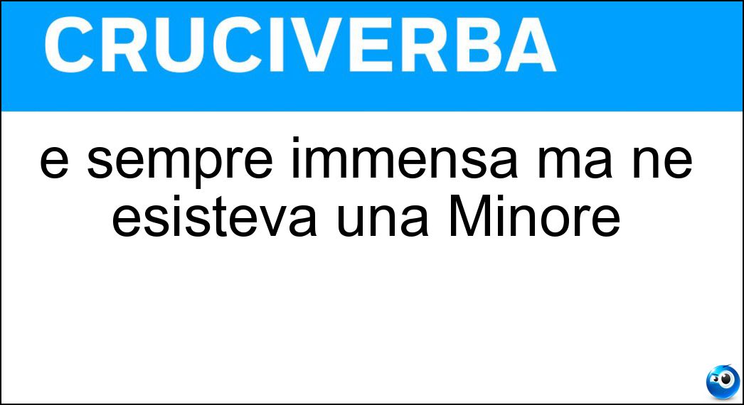 È sempre immensa ma ne esisteva una Minore Soluzione È sempre immensa ma ne esisteva una Minore - Asia