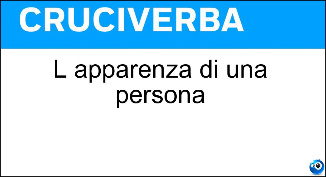 apparenza persona