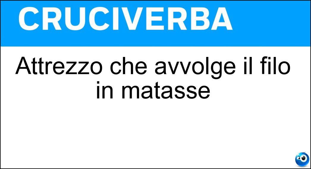 Attrezzo che avvolge il filo in matasse Soluzione Attrezzo che avvolge il filo in matasse - Aspo
