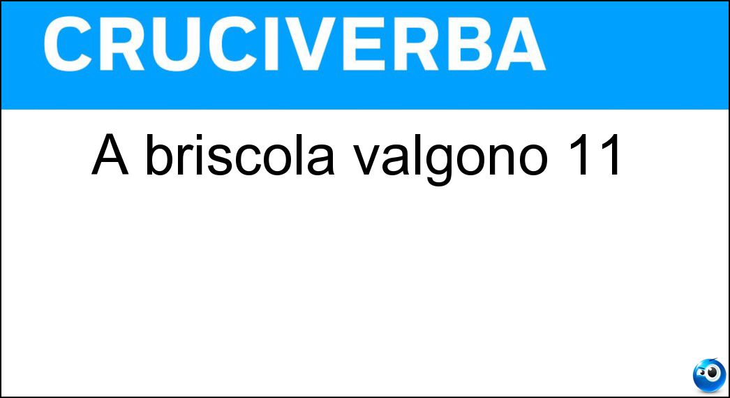 A briscola valgono 11 Soluzione A briscola valgono 11 - Assi