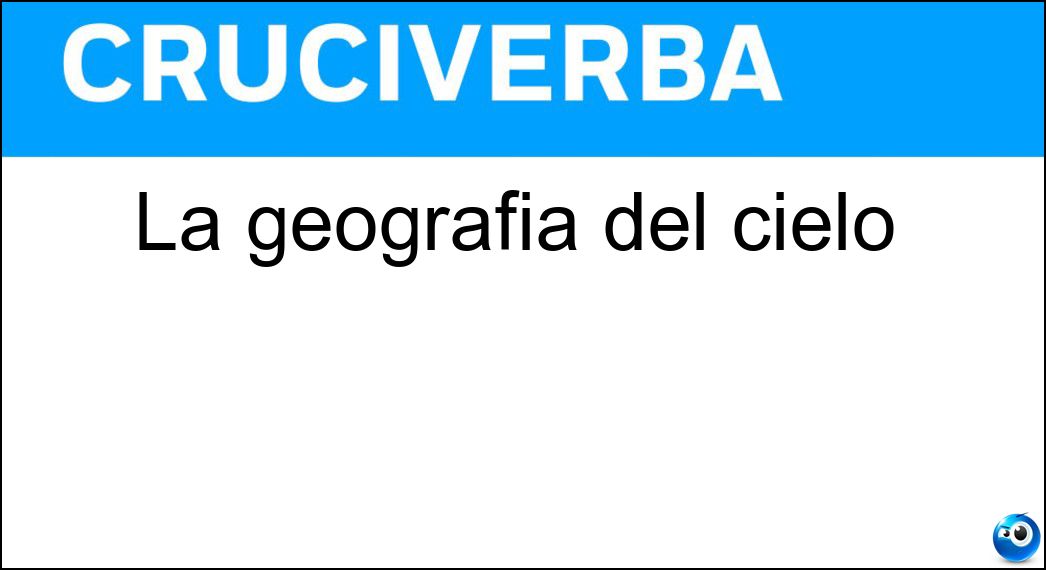 Soluzione La geografia del cielo - Astronomia