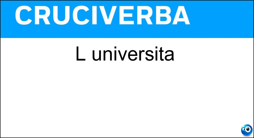 L università Soluzione L università - Ateneo