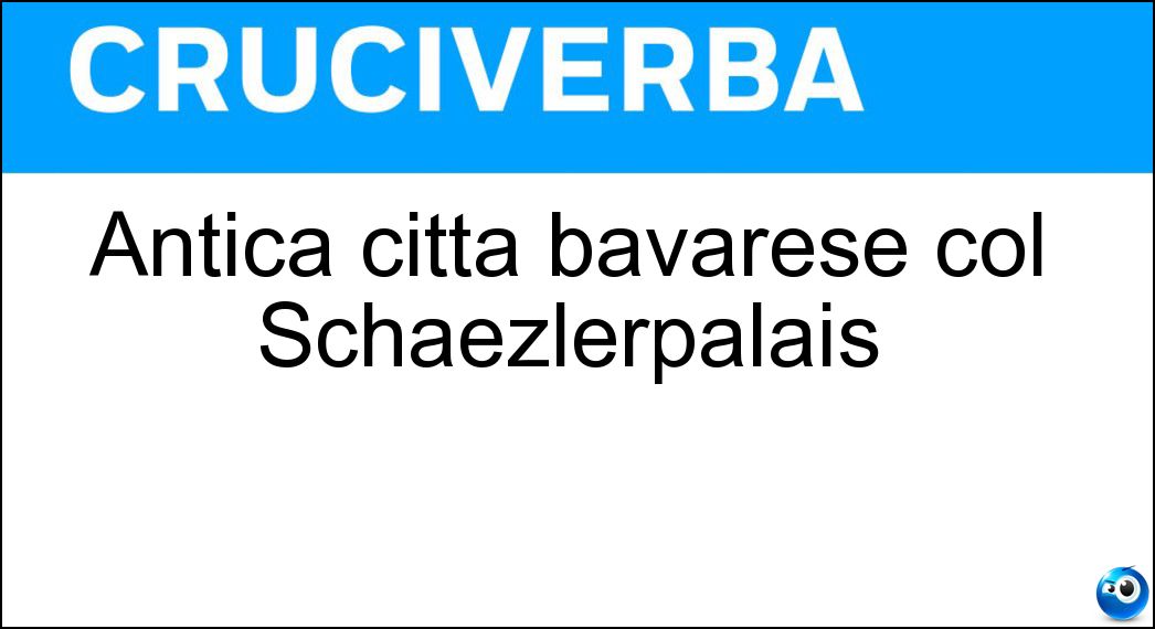 Antica città bavarese col Schaezlerpalais Soluzione Antica città bavarese col Schaezlerpalais - Augusta
