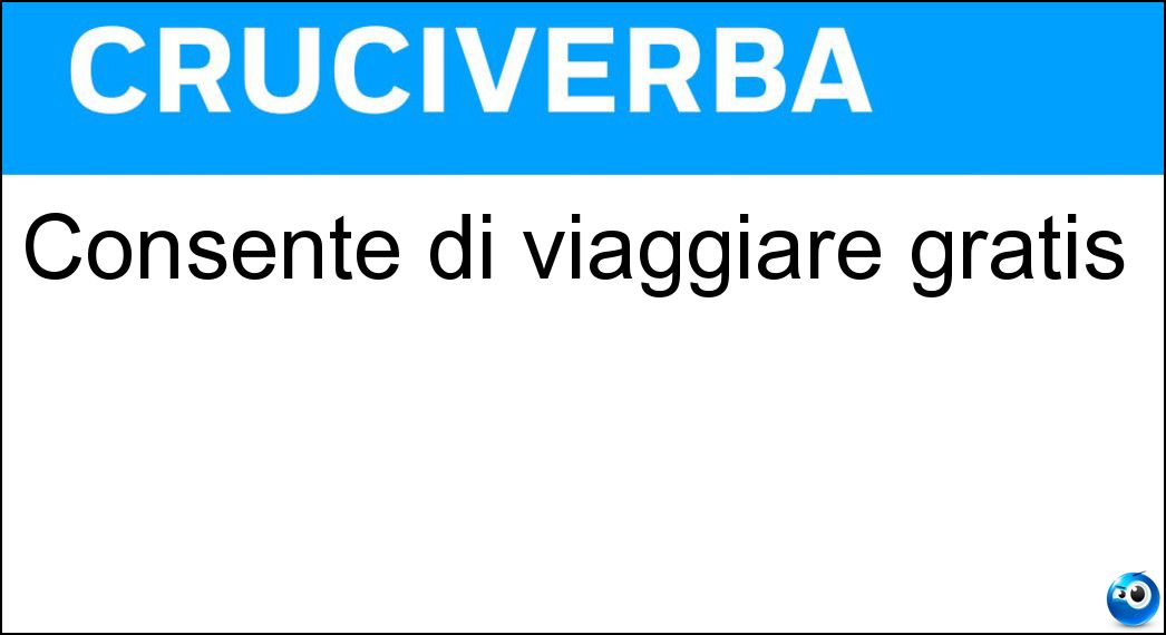 Soluzione Consente di viaggiare gratis - Autostop