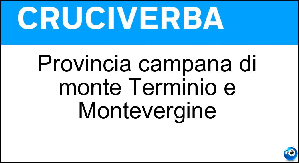 Provincia campana di monte Terminio e Montevergine
