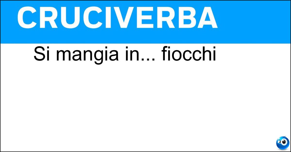 Soluzione Si mangia in... fiocchi - Avena