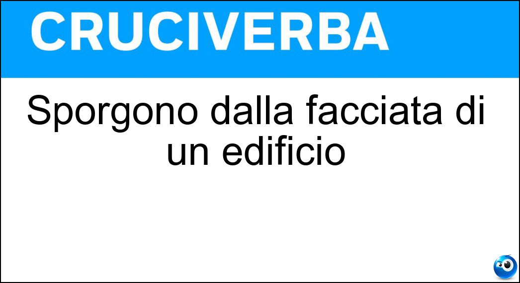 Sporgono dalla facciata di un edificio Soluzione Sporgono dalla facciata di un edificio - Balconi