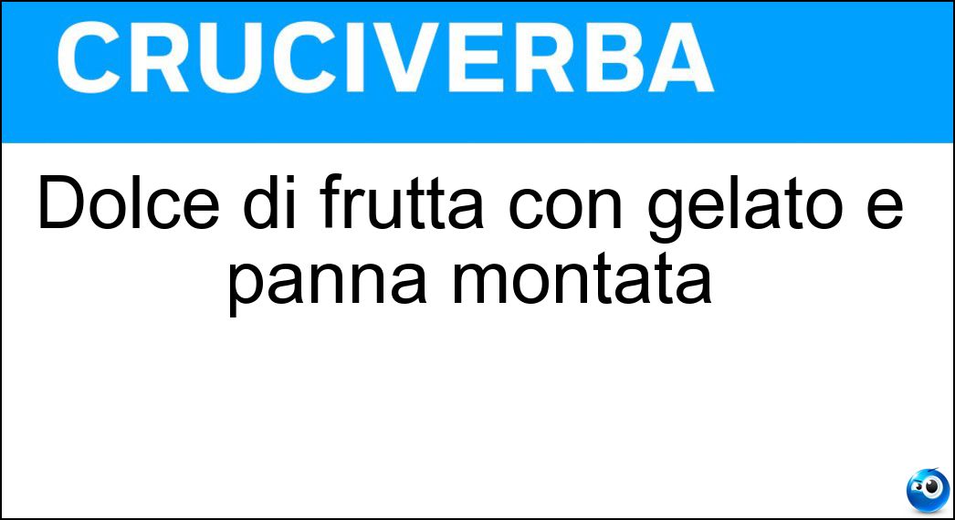 dolce frutta