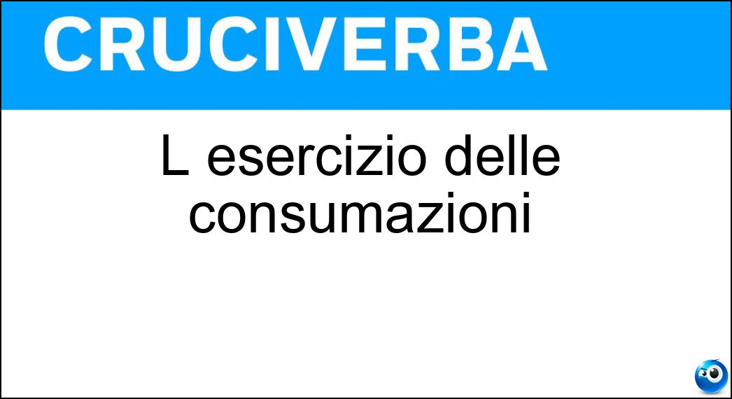 L esercizio delle consumazioni Soluzione L esercizio delle consumazioni - Bar
