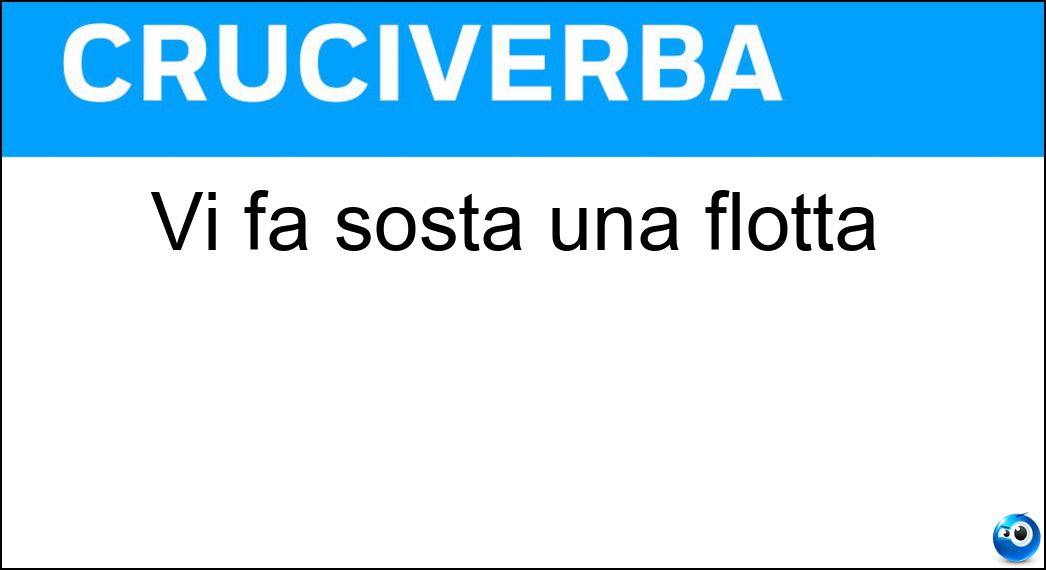 sosta flotta