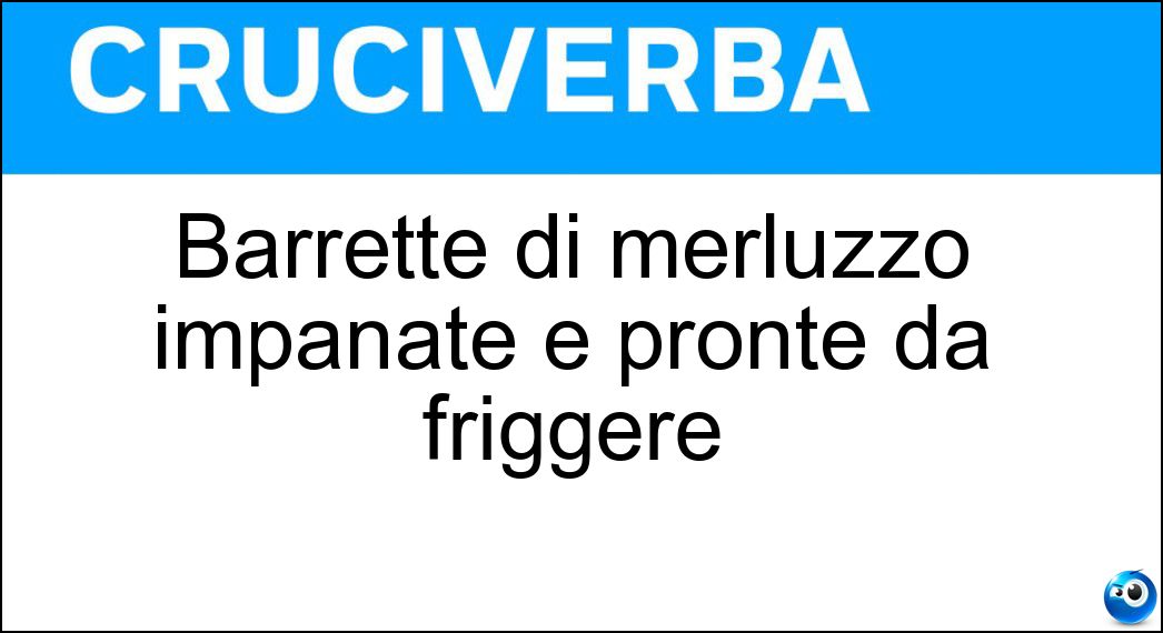 Barrette di merluzzo impanate e pronte da friggere