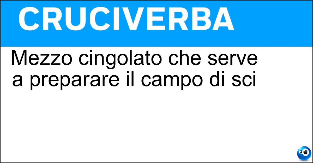 Mezzo cingolato che serve a preparare il campo di sci Soluzione Mezzo cingolato che serve a preparare il campo di sci - Battipista