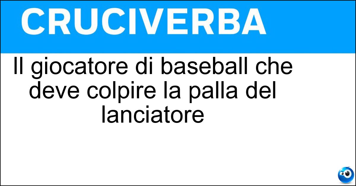 Il giocatore di baseball che deve colpire la palla del lanciatore
