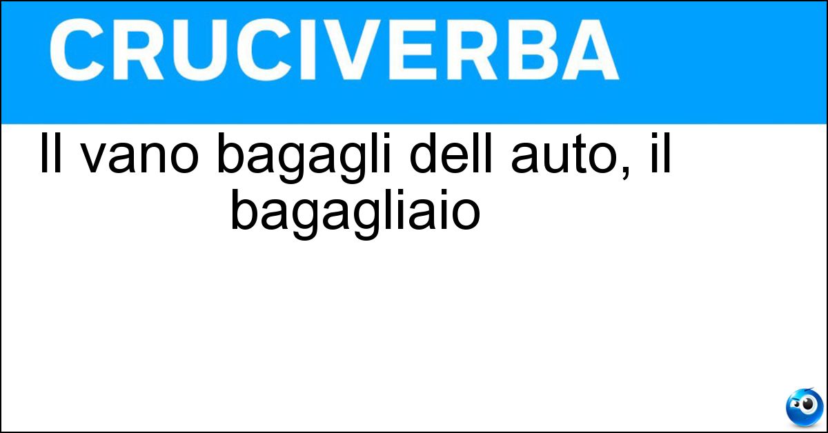 Il vano bagagli dell auto, il bagagliaio Soluzione Il vano bagagli dell auto, il bagagliaio - Bauliera