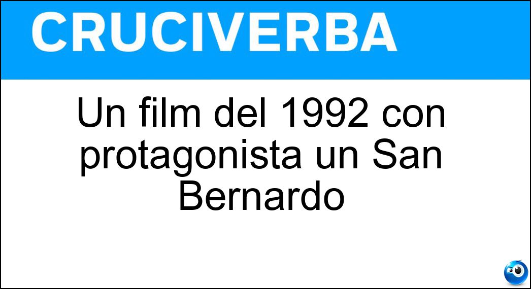 Un film del 1992 con protagonista un San Bernardo