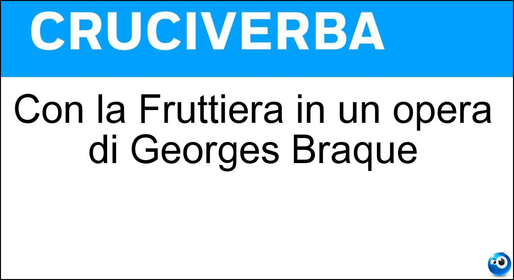 fruttiera opera