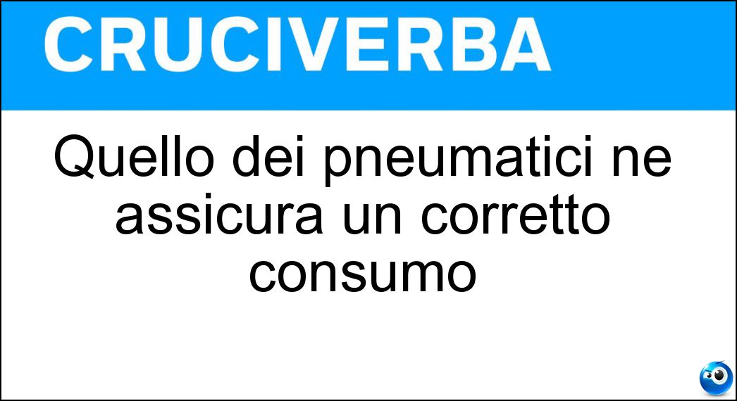 Quello dei pneumatici ne assicura un corretto consumo Soluzione Quello dei pneumatici ne assicura un corretto consumo - Bilanciamento