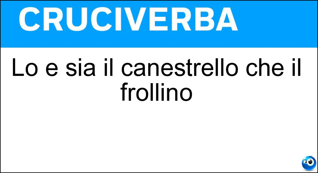 canestrello frollino