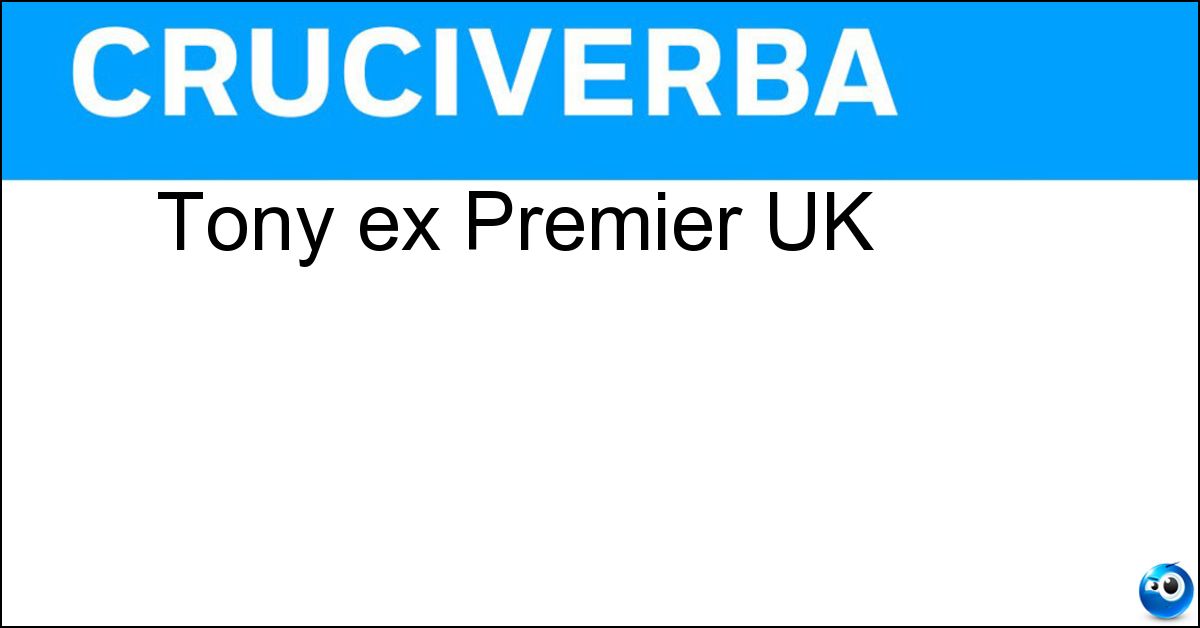 Tony ex Premier UK