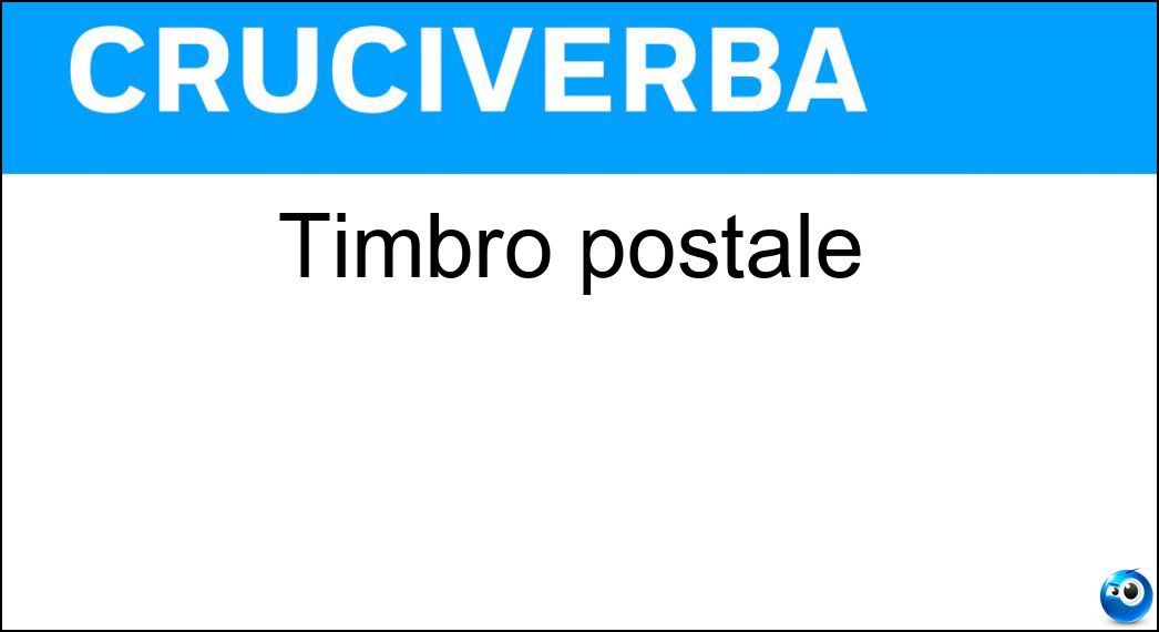 timbro postale