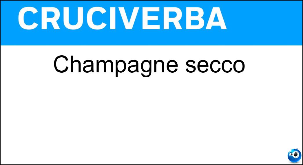 champagne secco