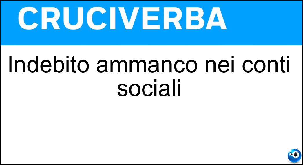 Indebito ammanco nei conti sociali Soluzione Indebito ammanco nei conti sociali - Buco