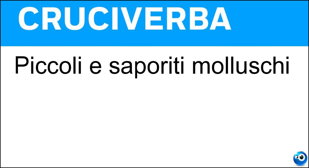 Piccoli e saporiti molluschi Soluzione Piccoli e saporiti molluschi - Calamaretti