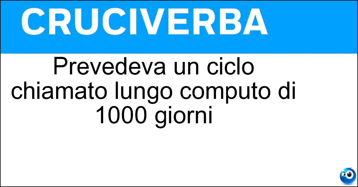 Prevedeva un ciclo chiamato lungo computo di 1000 giorni Soluzione Prevedeva un ciclo chiamato lungo computo di 1000 giorni - Calendario Maya