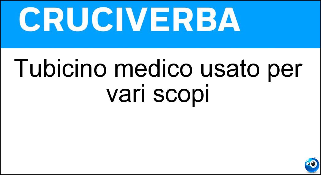 Tubicino medico usato per vari scopi Soluzione Tubicino medico usato per vari scopi - Cannula