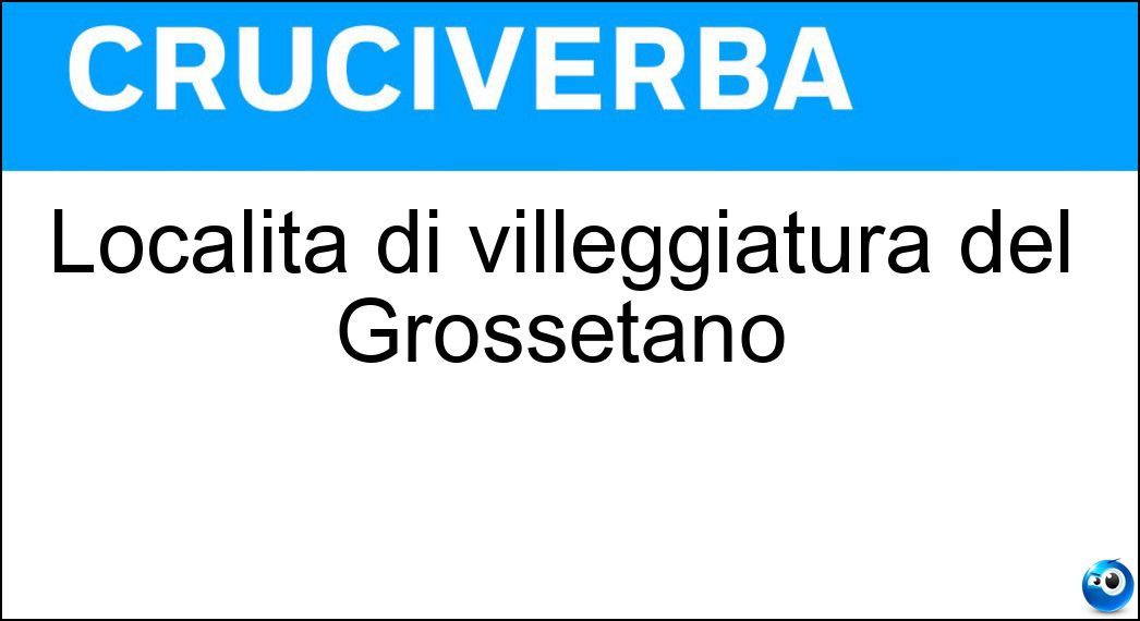 località villeggiatura