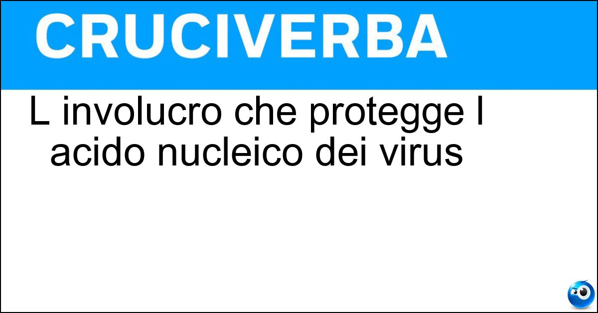 Soluzione L involucro che protegge l acido nucleico dei virus - Capside