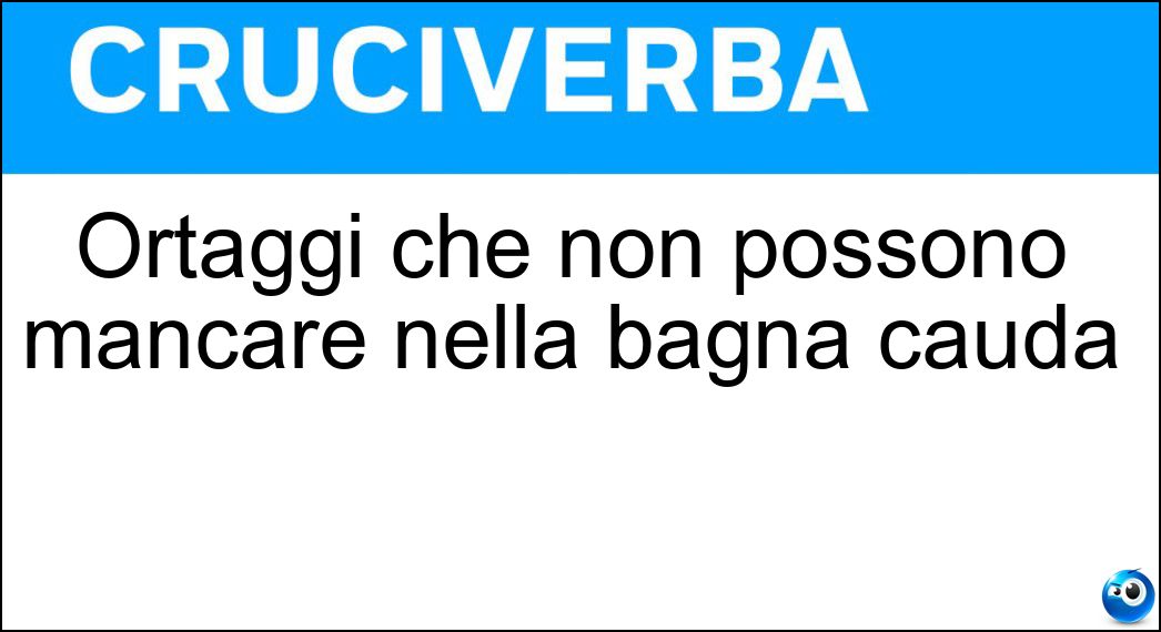 Ortaggi che non possono mancare nella bagna cauda