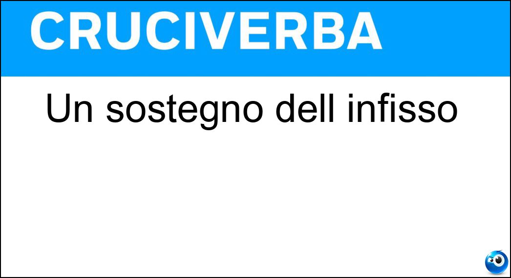 Un sostegno dell infisso Soluzione Un sostegno dell infisso - Cardine