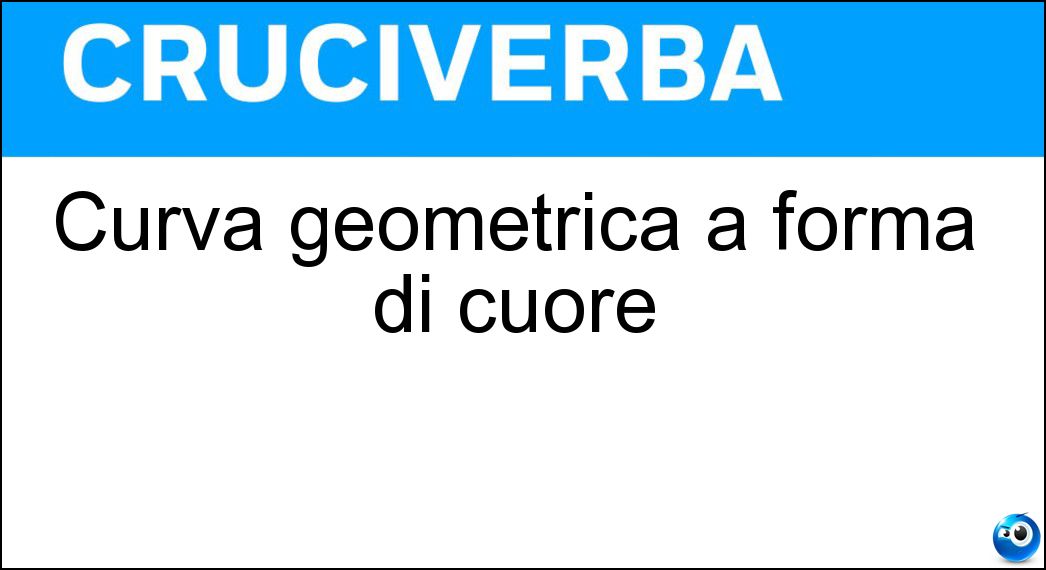 Curva geometrica a forma di cuore Soluzione Curva geometrica a forma di cuore - Cardioide