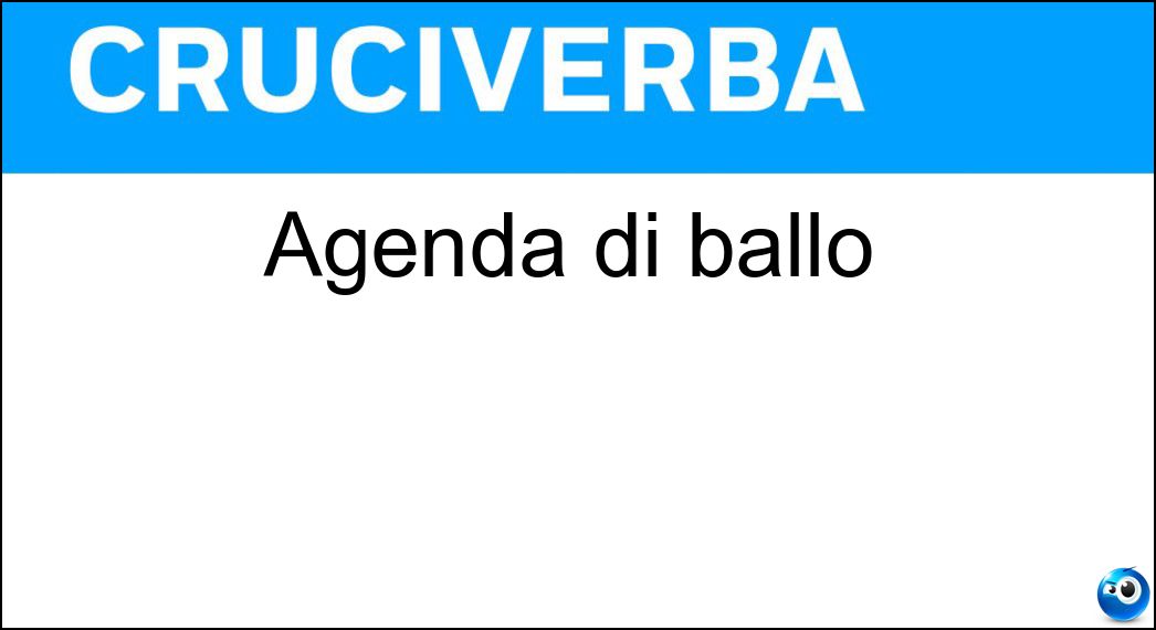 agenda ballo