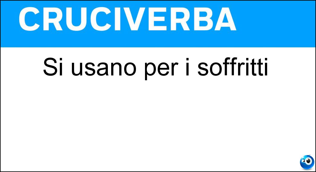 Si usano per i soffritti Soluzione Si usano per i soffritti - Carote