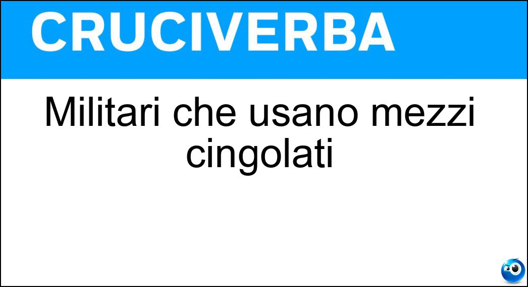 Militari che usano mezzi cingolati