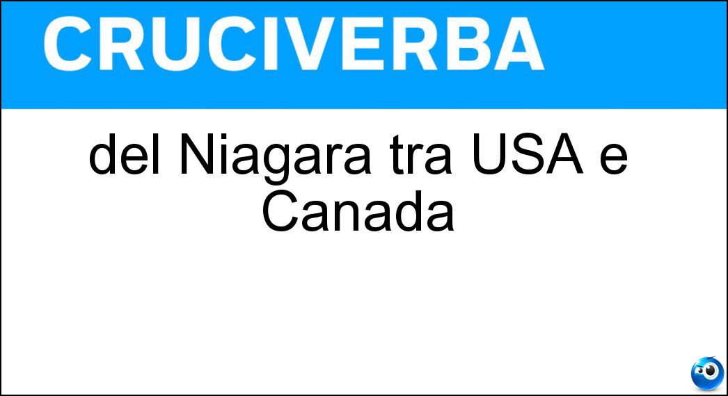 Soluzione del Niagara tra USA e Canada - Cascate