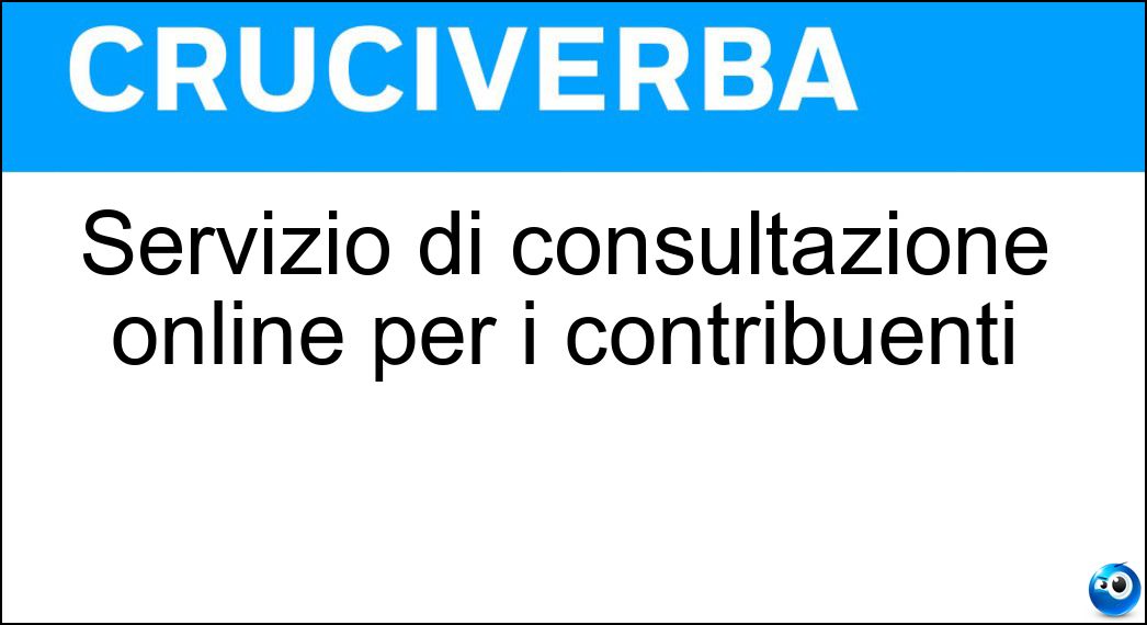 servizio consultazione