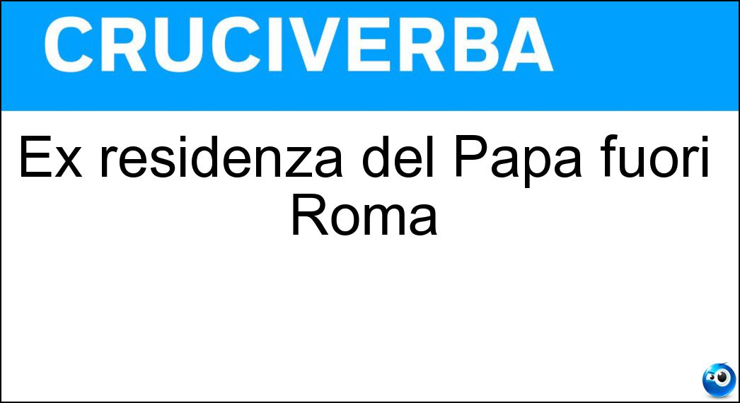 residenza papa