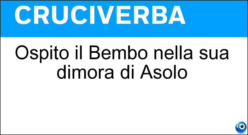 ospitò bembo